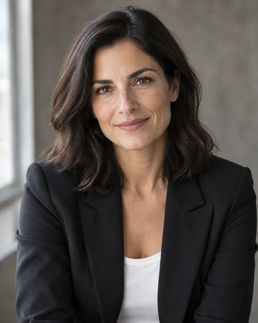 Your Solstice advisor, in a black blazer by a bright window